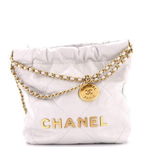 Chanel Mini 22 Chain Hobo Quilted Calfskin